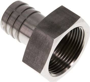 Aufschraub-Schlauchtülle G 1 1/4"-25mm, 40 bar 1.4571