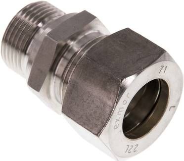 Gerade Schneidringverschr. 22 L-G 3/4", Klemmring 1.4571 (NC)