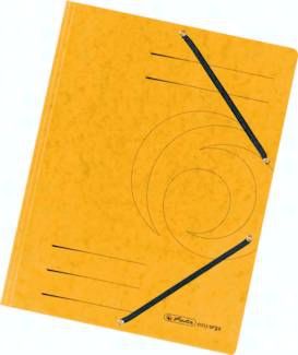 HERLITZ Eckspannermappe gelb, ohne Einschlagklappen, 5er Pack