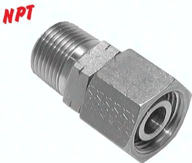 Einstellb. Schneidringverschr. 6 L-NPT 1/8", 1.4571