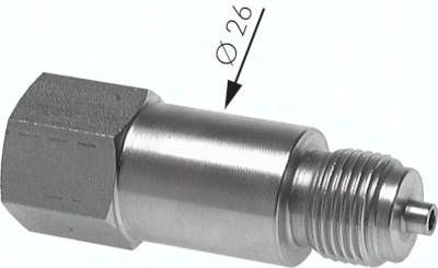 Mano.-Zwischenstück G 1/2"(AG)-G 1/2"(IG), Messing, 250 bar