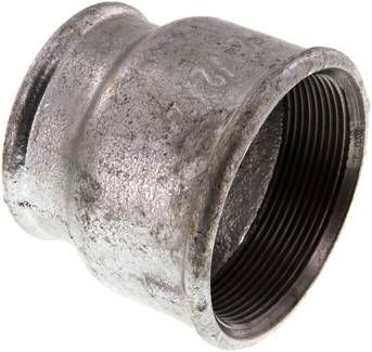 Rundmuffe Rp 2 1/2"-Rp 2", 25 bar Temperguss verzinkt