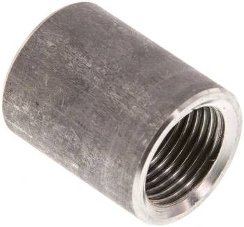 Rundmuffe Rp 3/8"-Rp 3/8", 16 bar 1.4408