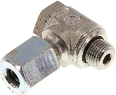 Winkel-Schwenkverschraubung 6 L-G 1/8", Stahl verzinkt