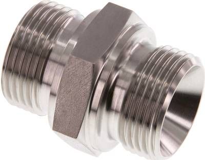 Hydraulik-Doppelnippel G 1"-G 1", 1.4571