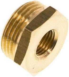 Reduziernippel G 3/4"(AG)-G 1/4"(IG), 16 bar Messing