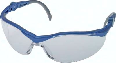 Panoramabrille, Zwei-Komponenten-Brille, außen hart und innen weich, Bügel in Lä