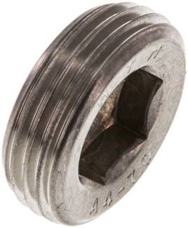 Verschlussstopfen Innenskt. R 1", 40 bar V4A