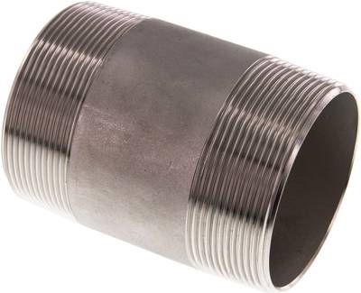 Rohrdoppelnippel R 2 1/2"-100mm, 20 bar 1.4571