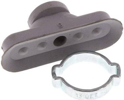 Ovalsauger, 36 x 12mm, Hub 2mm, NBR (grau)