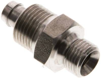Gerades Gewindestück G 1/8"-8 x 6mm, 1.4571 ohne Mutter