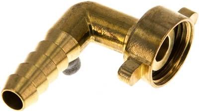 2/3-Schlauchtülle, mit Mutter G 1/2"-10mm, Winkel