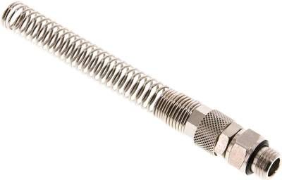 Gerade Drehverschraubung G 1/4"-10 x 6,5mm mit Knickschutz