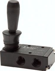 3/2-Wege Handhebelventil mit Raste, G 1/4"