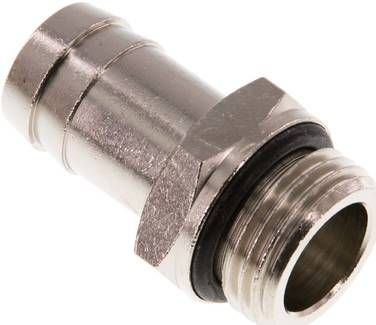 Gewindetülle mit O-Ring G 1/2"-16mm, Messing vernickelt