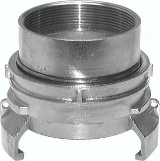 Guillemin-Kupplung mit Verrie-gelung, G 2 1/2" (IG), 1.4401