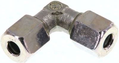 Winkel-Schneidringverschrau-bung 5 LL, Stahl verzinkt