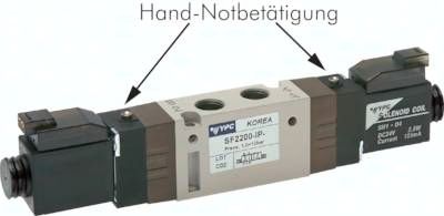 5/2-Wege Magnetventil, G 1/8", Impulsventil, 24 V=