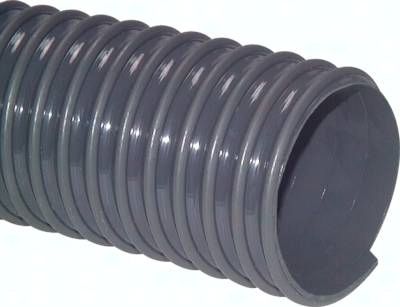 Saug-Schlauch, PVC-Flex grau, 127mm