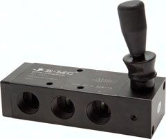 5/2-Wege Handhebelventil mit Raste, G 1/2"