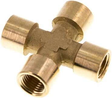 Kreuzstück G 1/4" (IG), 16 bar Messing