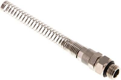 Gerade Drehverschraubung G 1/4"-8 x 5mm mit Knickschutz