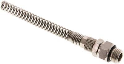 Gerade Drehverschraubung G 1/4"-6 x 4mm mit Knickschutz