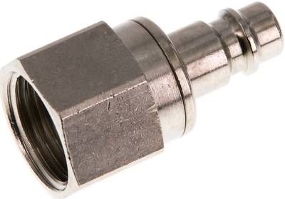 Kupplungsstecker (NW7,2) G 1/2"(IG), Messing vernickelt