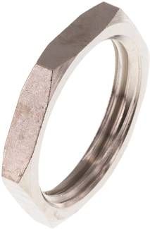 Sechskant-Gegenmutter G 1", Messing vernickelt