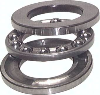 Axial Rillenkugellager, DIN 711, 75x160x65,0mm, ebene Auflage