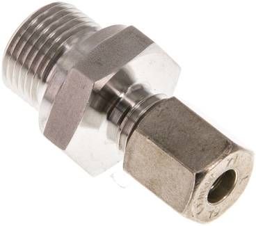 Gerade Schneidringverschr. 6 L-G 3/8", Klemmring 1.4571 (NC)