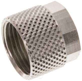 CK-Überwurfmutter 10 x 8mm(M 14 x 1), Messing vernickelt