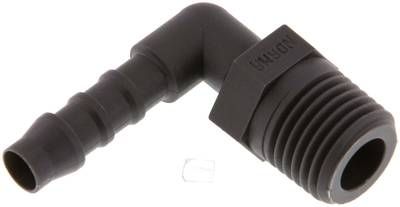 Winkel-Gewindetülle R 1/4"-6mm, PA 6