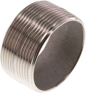 Rohrdoppelnippel R 2"-30mm, 20 bar 1.4571