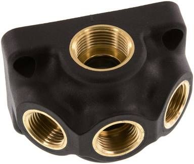 Wanddose (Luftweiche) G 3/4"-G 1/2", Durchgangsverteilerdose