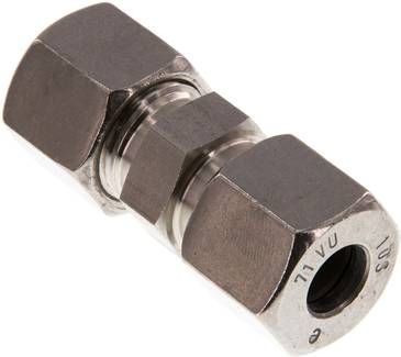 Gerade Schneidringverschrau-bung 10 S, 1.4571