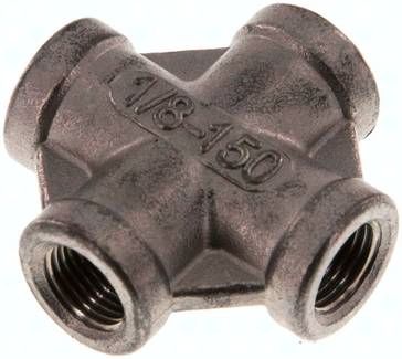 Kreuzstück Rp 1/8" (IG), 16 bar 1.4408