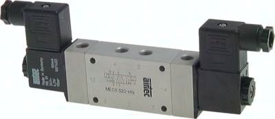 5/2-Wege Magnetimpulsventil mit Fremdluftanschluss, G 1/2" (Pilot G 1/8")