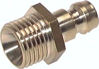 Temperierkupplungsstecker 9mm Zapfen,M 8 x 0,75(AG)