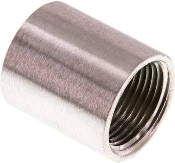 Rundmuffe NPT 3/4"-NPT 3/4", 16 bar 1.4408