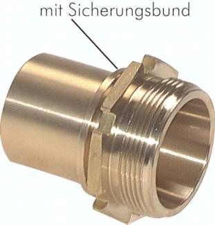 Gewindetülle, EN14420-5 G 3/4"-19mm, Messing