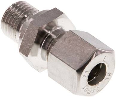 Gerade Schneidringverschr. 8 L-G 1/4", Klemmring 1.4571 (NC)