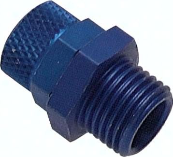 Gerade Verschraubung G 1/8"-6 x 4mm, Aluminium