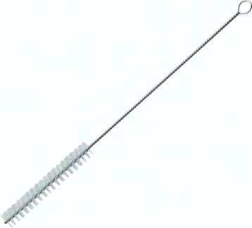 Zylinderbürste mit Öse, 8 mm, Nylon glatt