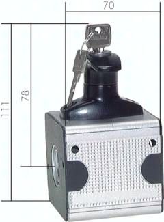MULTIFIX Kugelhahn, G 1/2", Baureihe 2, Knebel abschließbar