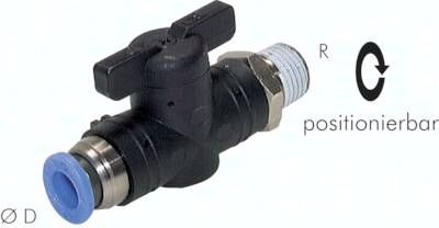 Absperrhahn R 1/4"-10mm, IQS-Standard