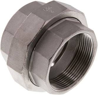 Verschraubung kon. dichtend Rp 2" (IG),16 bar 1.4408
