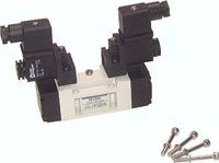 5/2-Wege Magnetventil, ISO 1, Impulsventil, 24 V AC