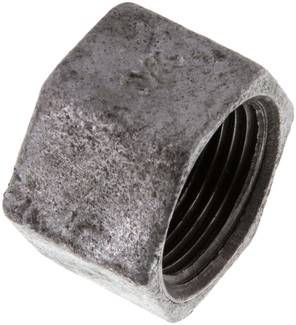 Verschlusskappe Rp 3/4", 25 bar Temperguss verzinkt