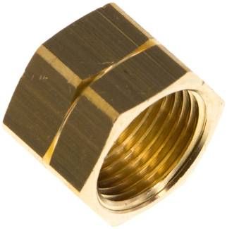 Überwurfmutter mit Linksgewinde Messing, G 3/8" LH, 4 / 6 / 9 mm